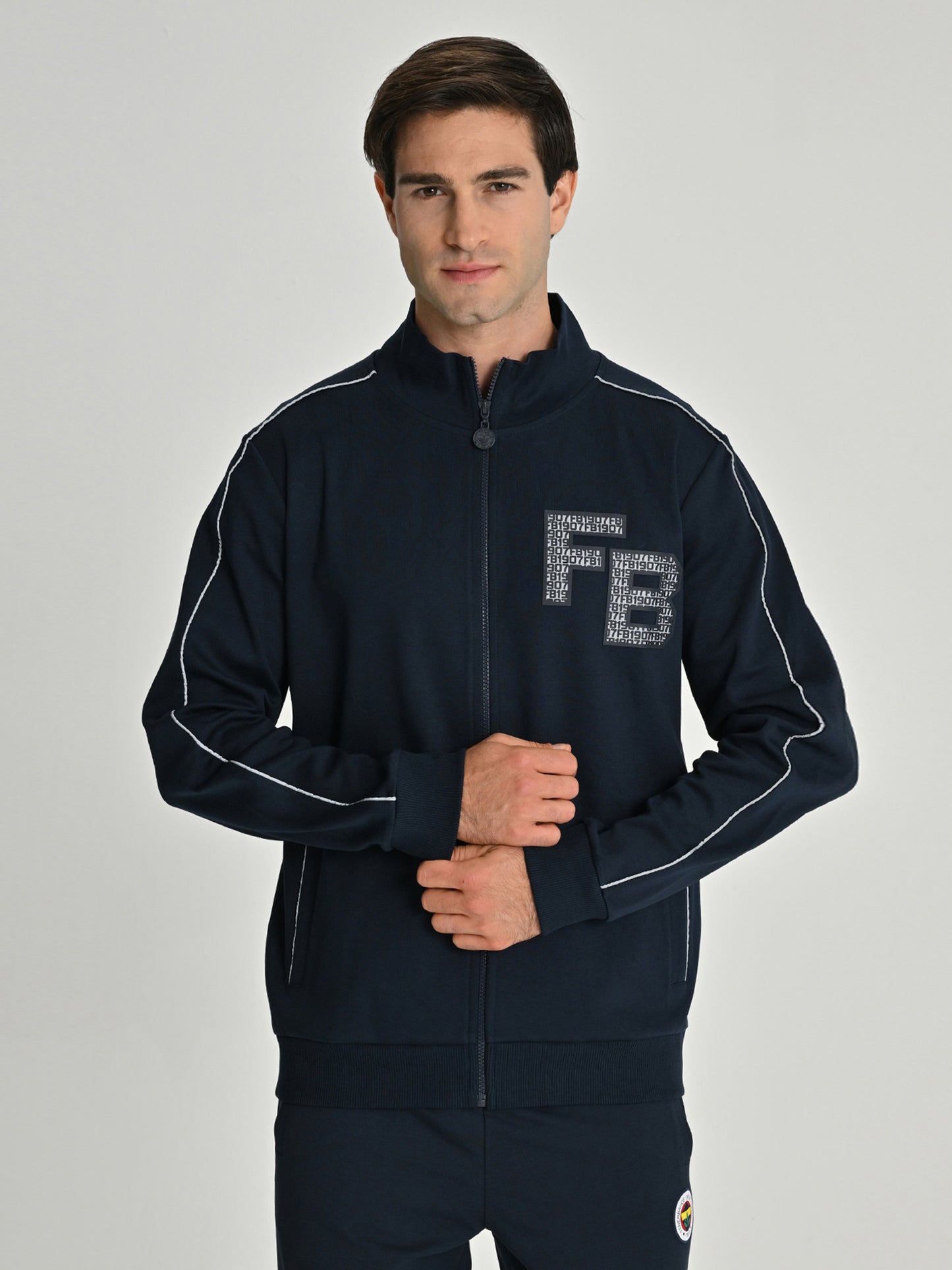 Fenerbahçe Lacivert Trend Reflektör Detaylı Erkek Sweatshirt