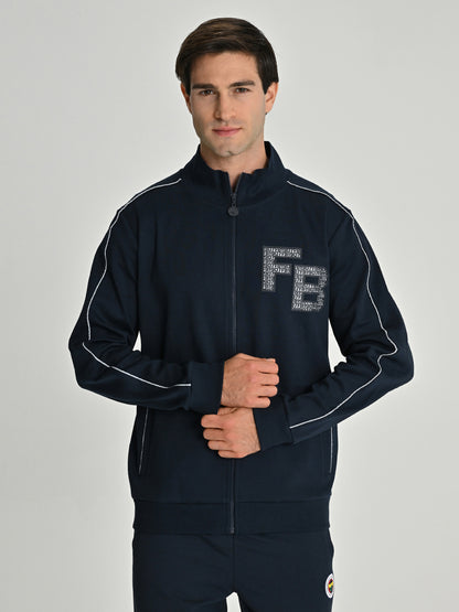 Fenerbahçe Lacivert Trend Reflektör Detaylı Erkek Sweatshirt