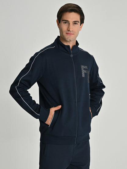 Fenerbahçe Lacivert Trend Reflektör Detaylı Erkek Sweatshirt