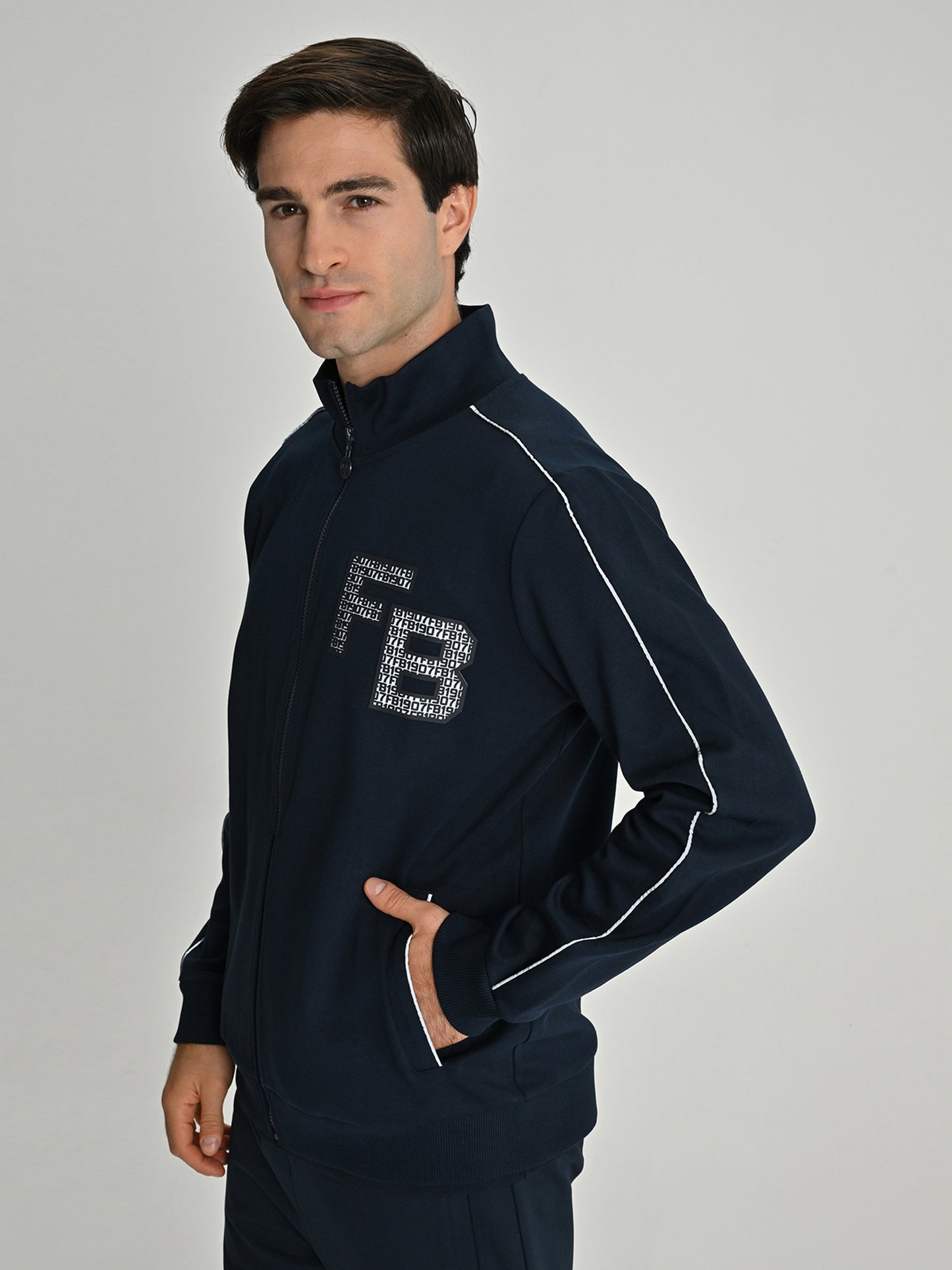 Fenerbahçe Lacivert Trend Reflektör Detaylı Erkek Sweatshirt
