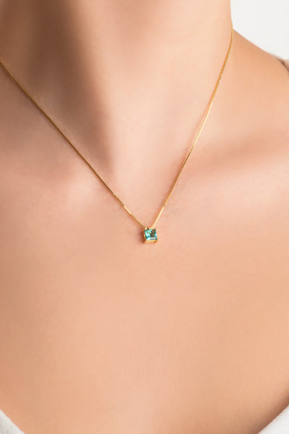 Mira 18 Ayar Sarı Altın Kaplama 43 Cm Gümüş Kolye 07314230444