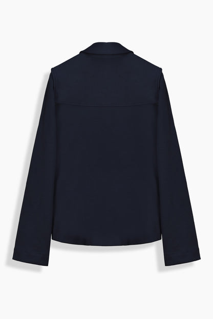 Luca Polo Yaka Lacivert Sweatshirt
