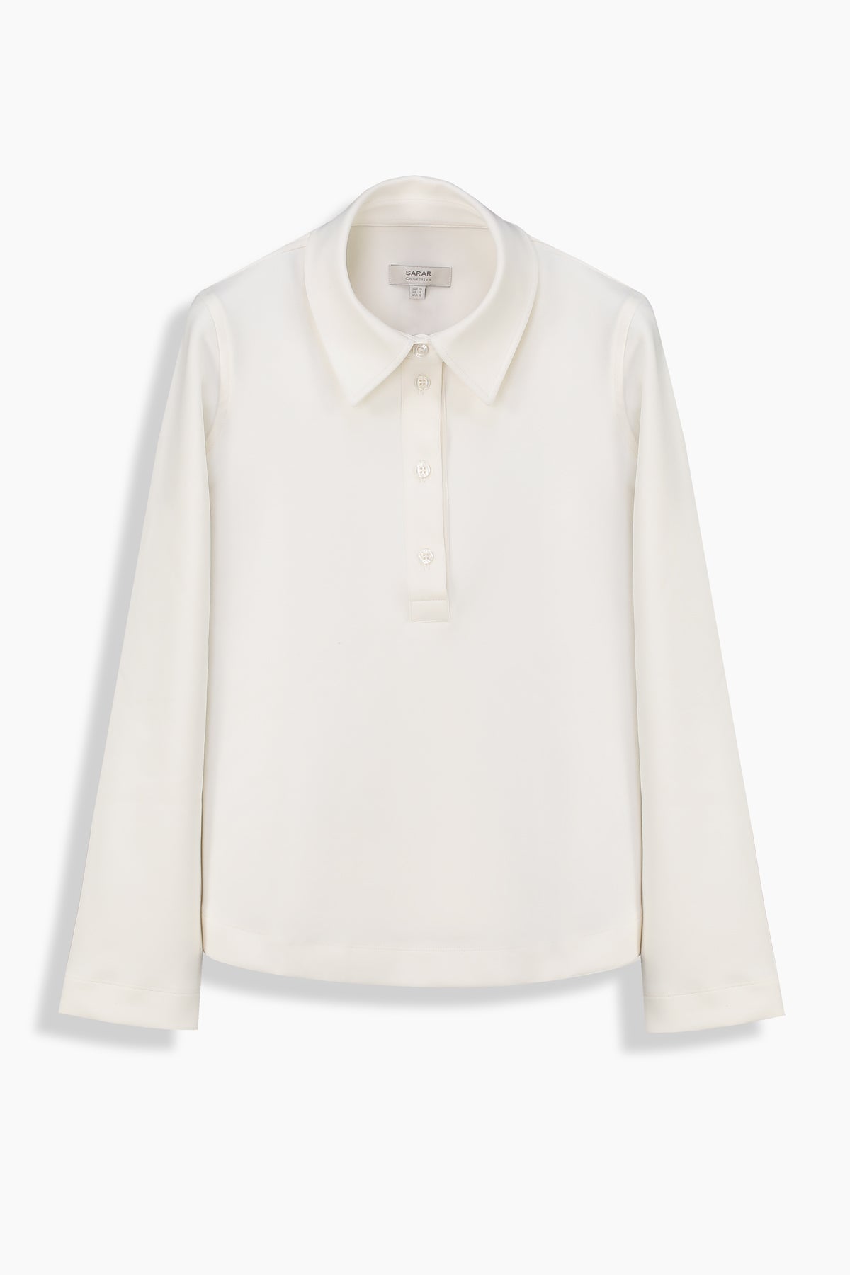 Luca Polo Yaka Ekru Sweatshirt