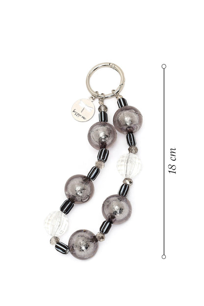 Kadın Gümüş Boncuklu Metal Charm