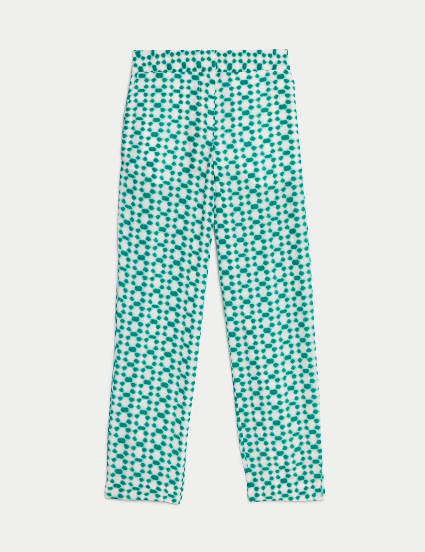 Straight Leg Desenli Cupro Pantolon
