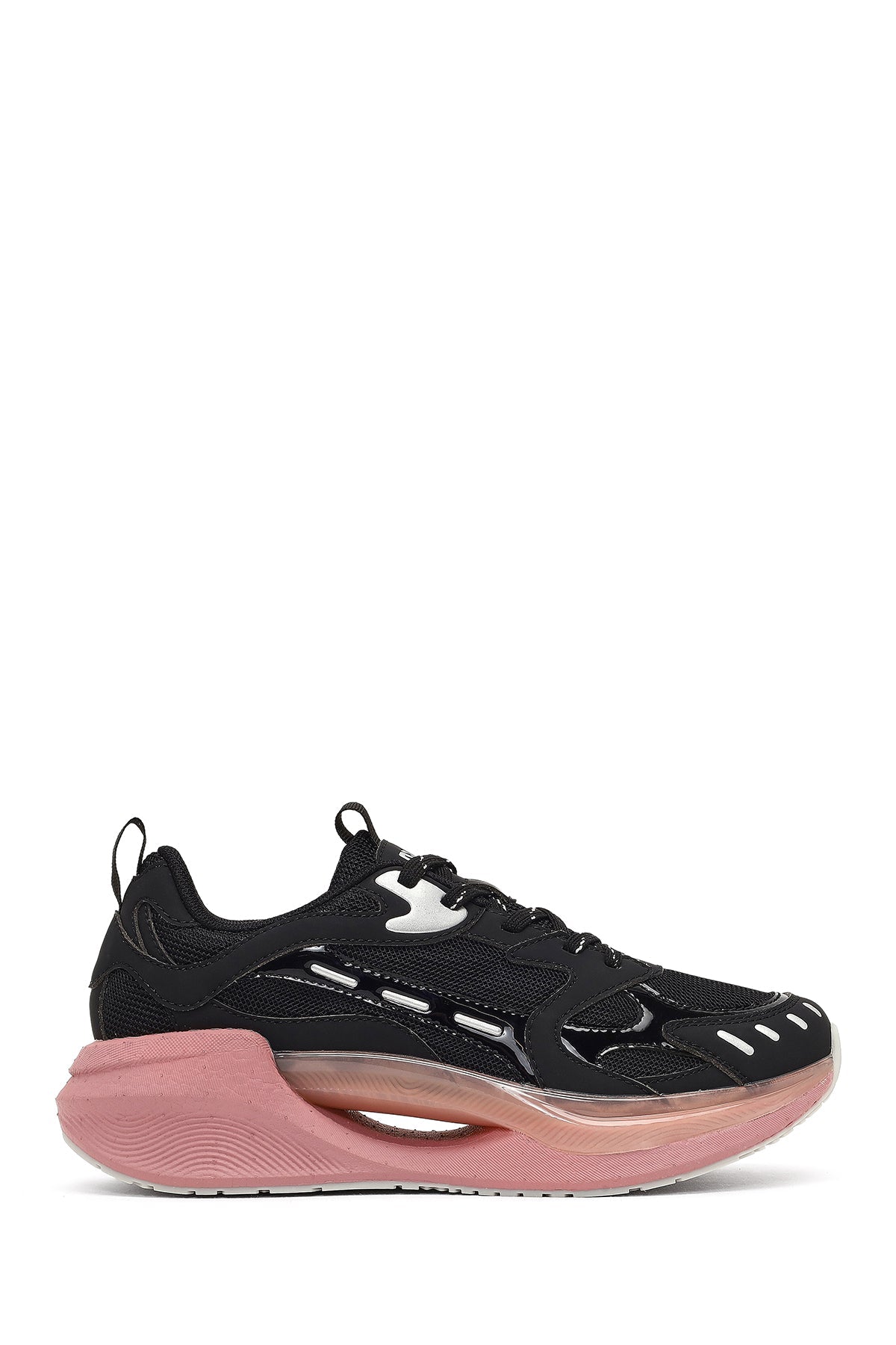 Derimod Studio Kadın Siyah Bağcıklı Kalın Tabanlı Sneaker