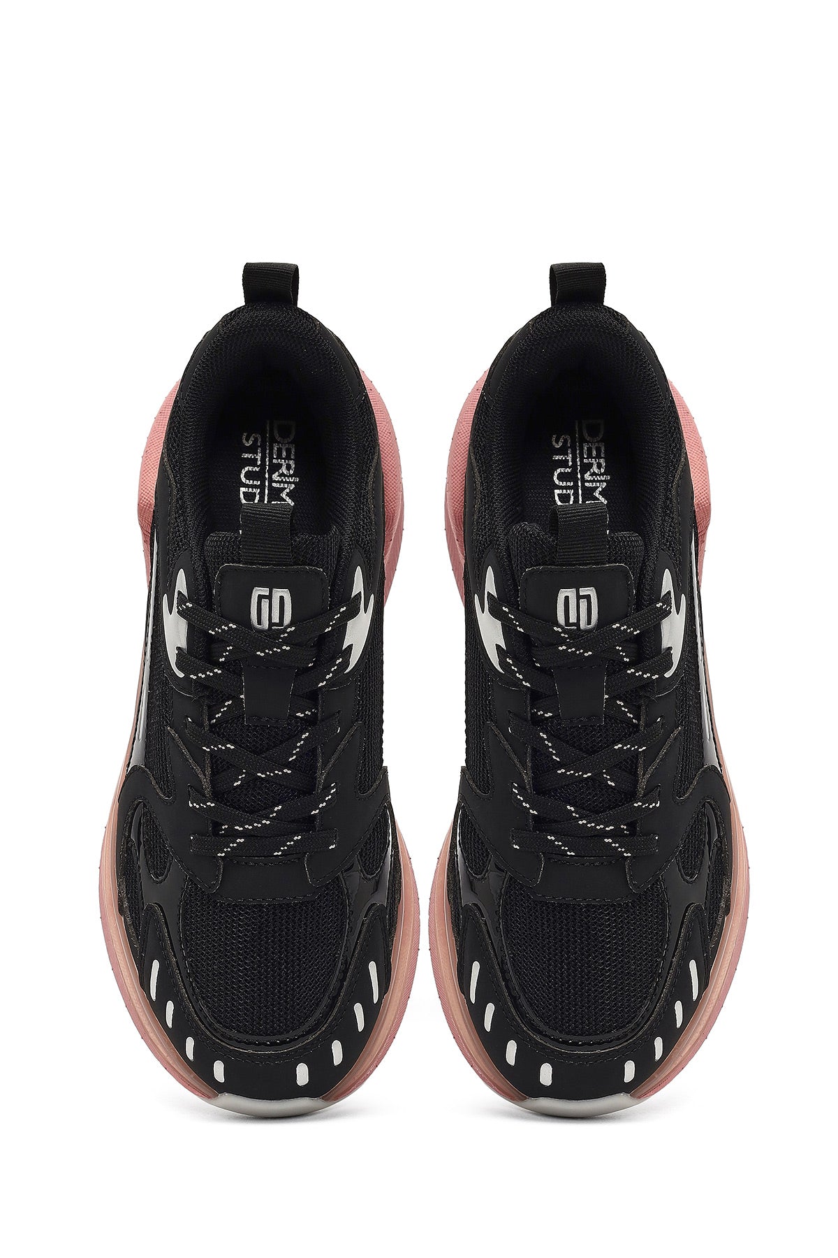 Derimod Studio Kadın Siyah Bağcıklı Kalın Tabanlı Sneaker
