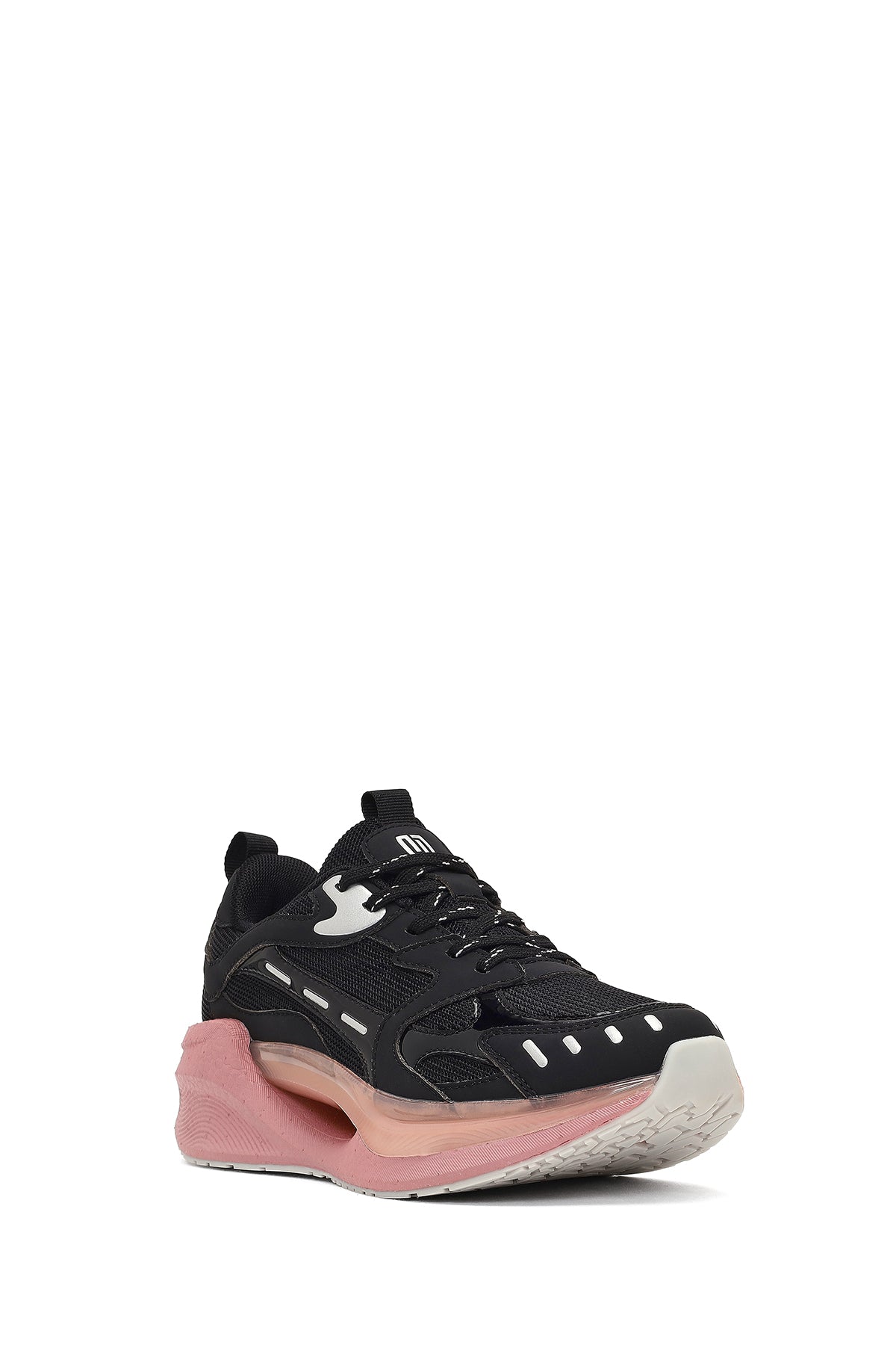 Derimod Studio Kadın Siyah Bağcıklı Kalın Tabanlı Sneaker