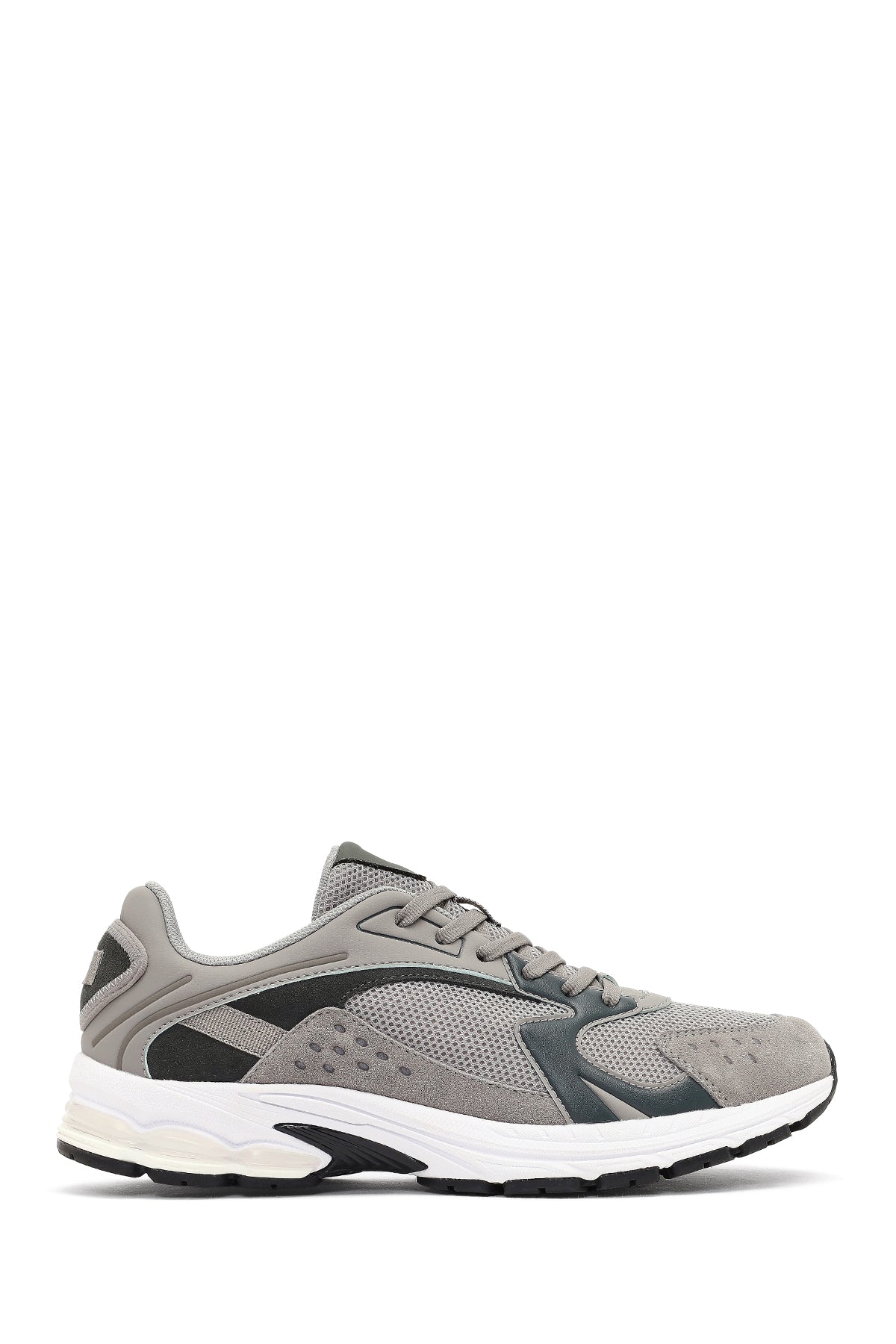 Derimod Studio Erkek Gri Bağcıklı Kalın Tabanlı Sneaker