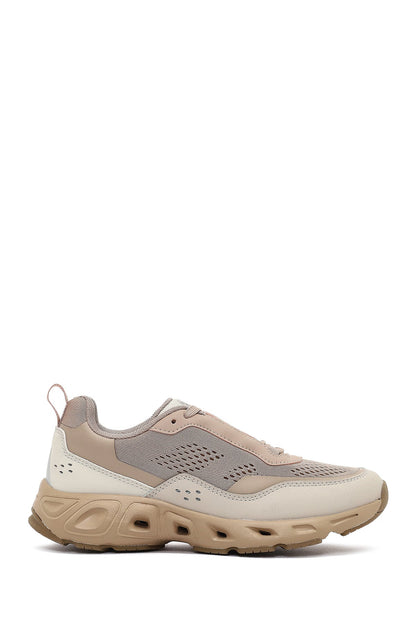 Derimod Studio Kadın Bej Bağcıklı Kalın Tabanlı Sneaker