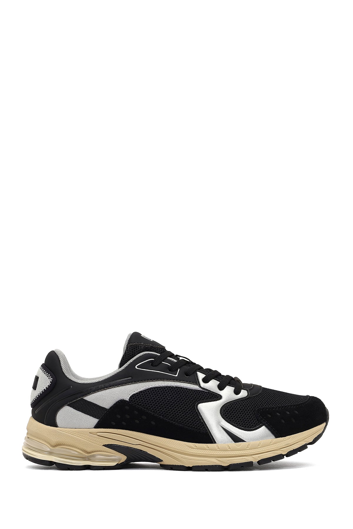 Derimod Studio Erkek Siyah Bağcıklı Kalın Tabanlı Sneaker