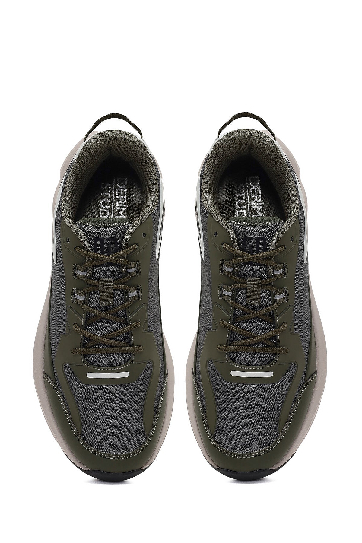 Derimod Studio Erkek Yeşil Bağcıklı Kalın Tabanlı Sneaker