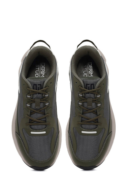 Derimod Studio Erkek Yeşil Bağcıklı Kalın Tabanlı Sneaker