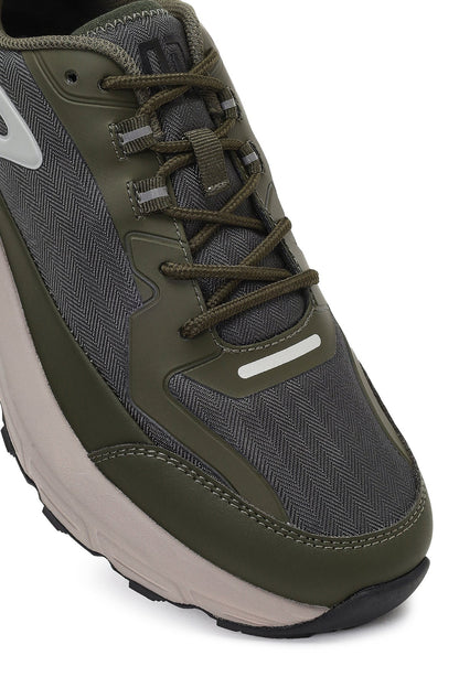 Derimod Studio Erkek Yeşil Bağcıklı Kalın Tabanlı Sneaker