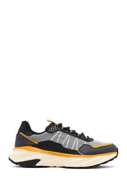 Derimod Studio Erkek Siyah Bağcıklı Kalın Tabanlı Sneaker