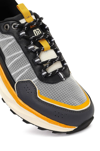Derimod Studio Erkek Siyah Bağcıklı Kalın Tabanlı Sneaker