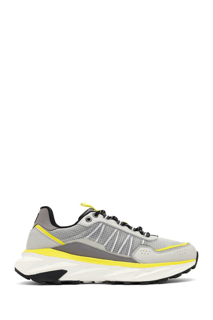 Derimod Studio Erkek Gri Bağcıklı Kalın Tabanlı Sneaker
