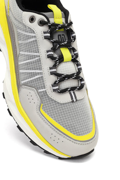 Derimod Studio Erkek Gri Bağcıklı Kalın Tabanlı Sneaker