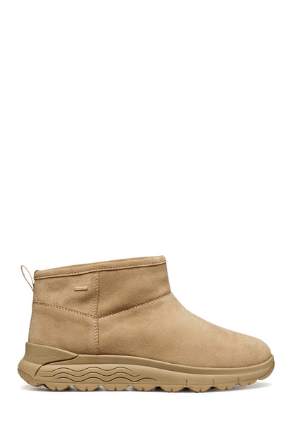 Geox Kadın Bej D Spherıca 4x4 B Abx B - Suede Süet Deri Teddy Bot
