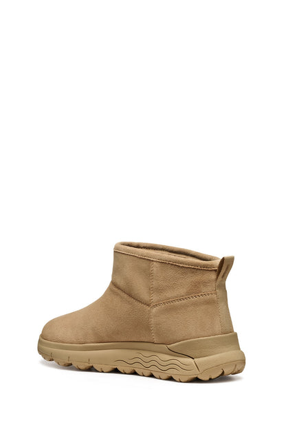 Geox Kadın Bej D Spherıca 4x4 B Abx B - Suede Süet Deri Teddy Bot