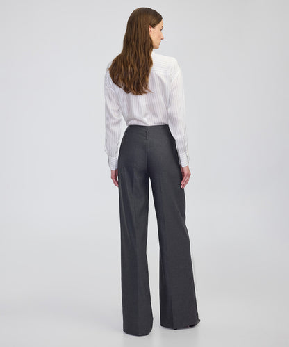 Kemerli Wide Leg Fit Pantolon