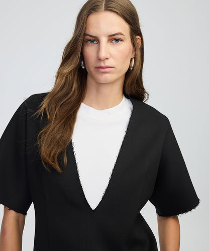 Çift Parça Colorblock Bluz