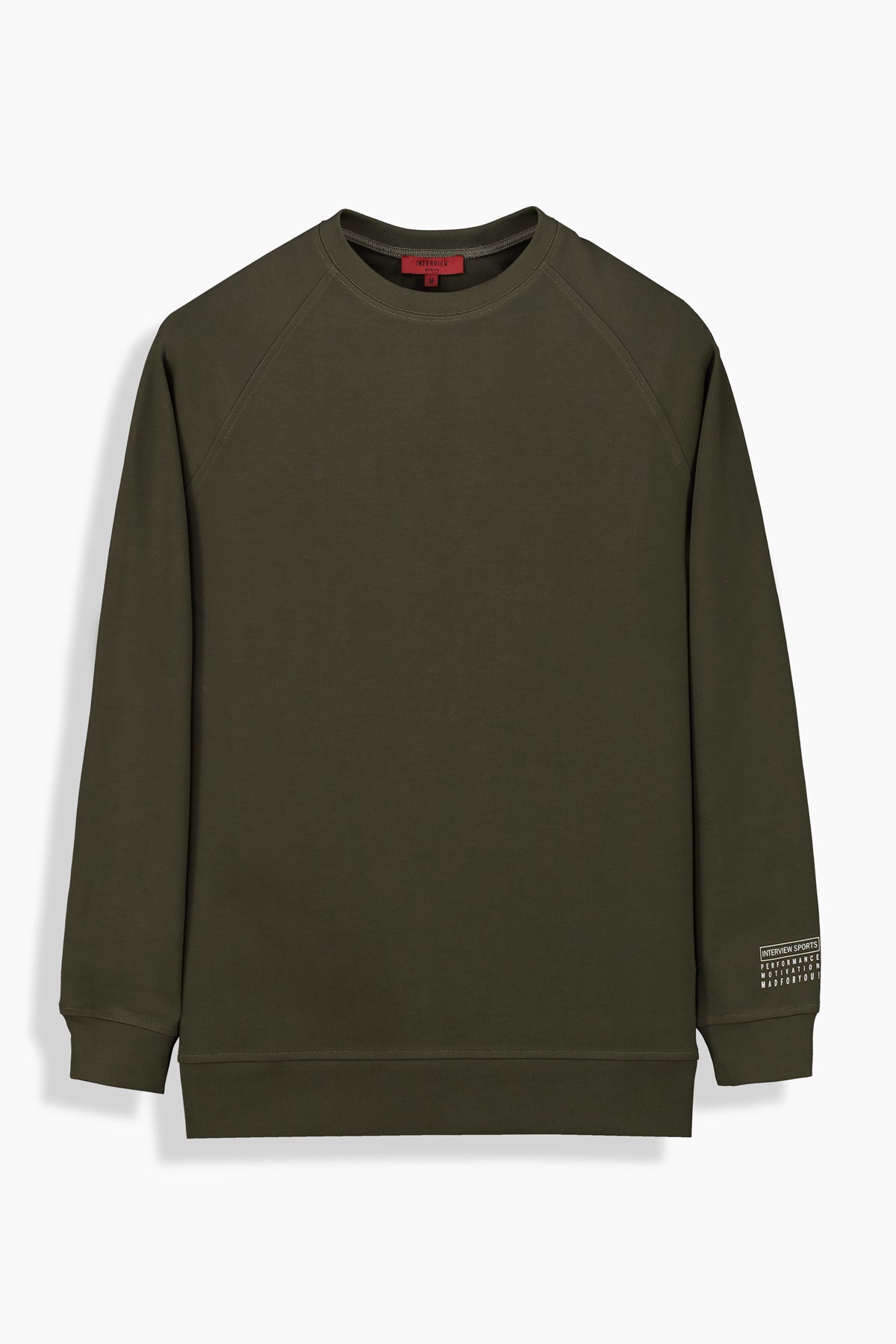 Bisiklet Yaka Haki Sweatshirt