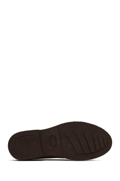 Kadın Vizon Süet Deri Loafer