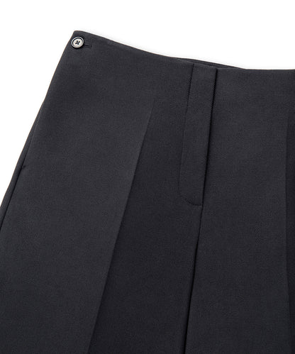 Düğmeli Wide Leg Fit Pantolon
