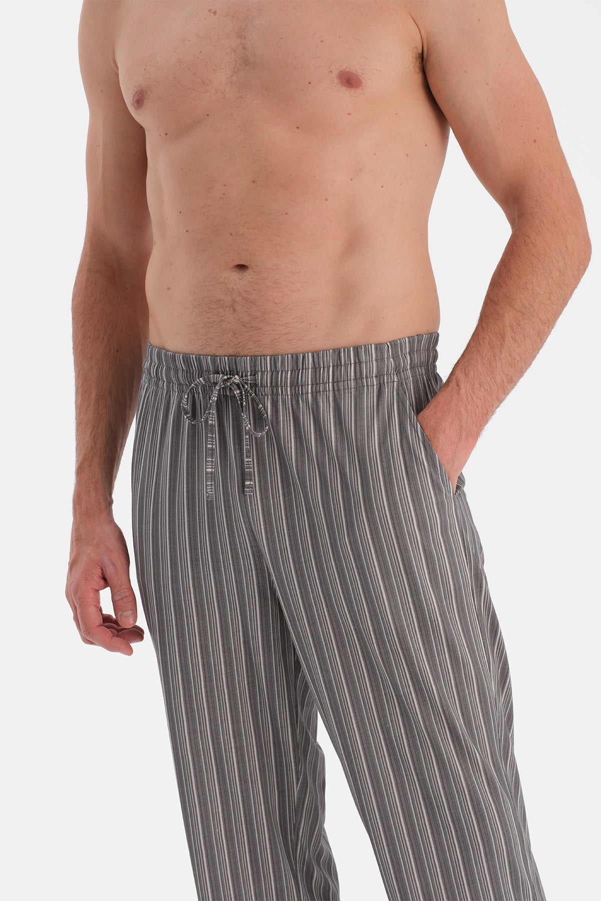 Uzun Kollu Üçlü Pijama Takim