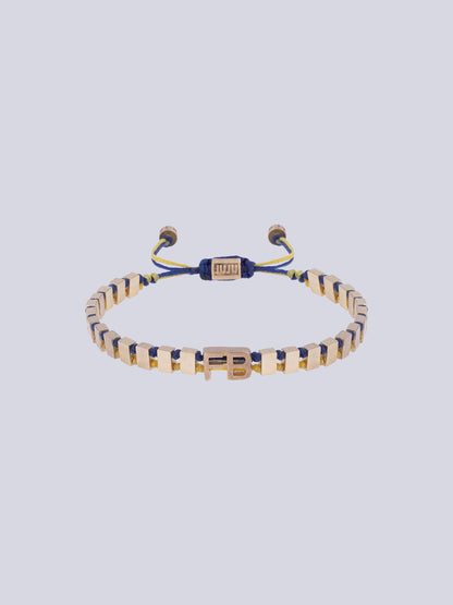 Fenerbahçe Bronz Fb Bir Ömür Sarı Lacivert Unisex Bileklik