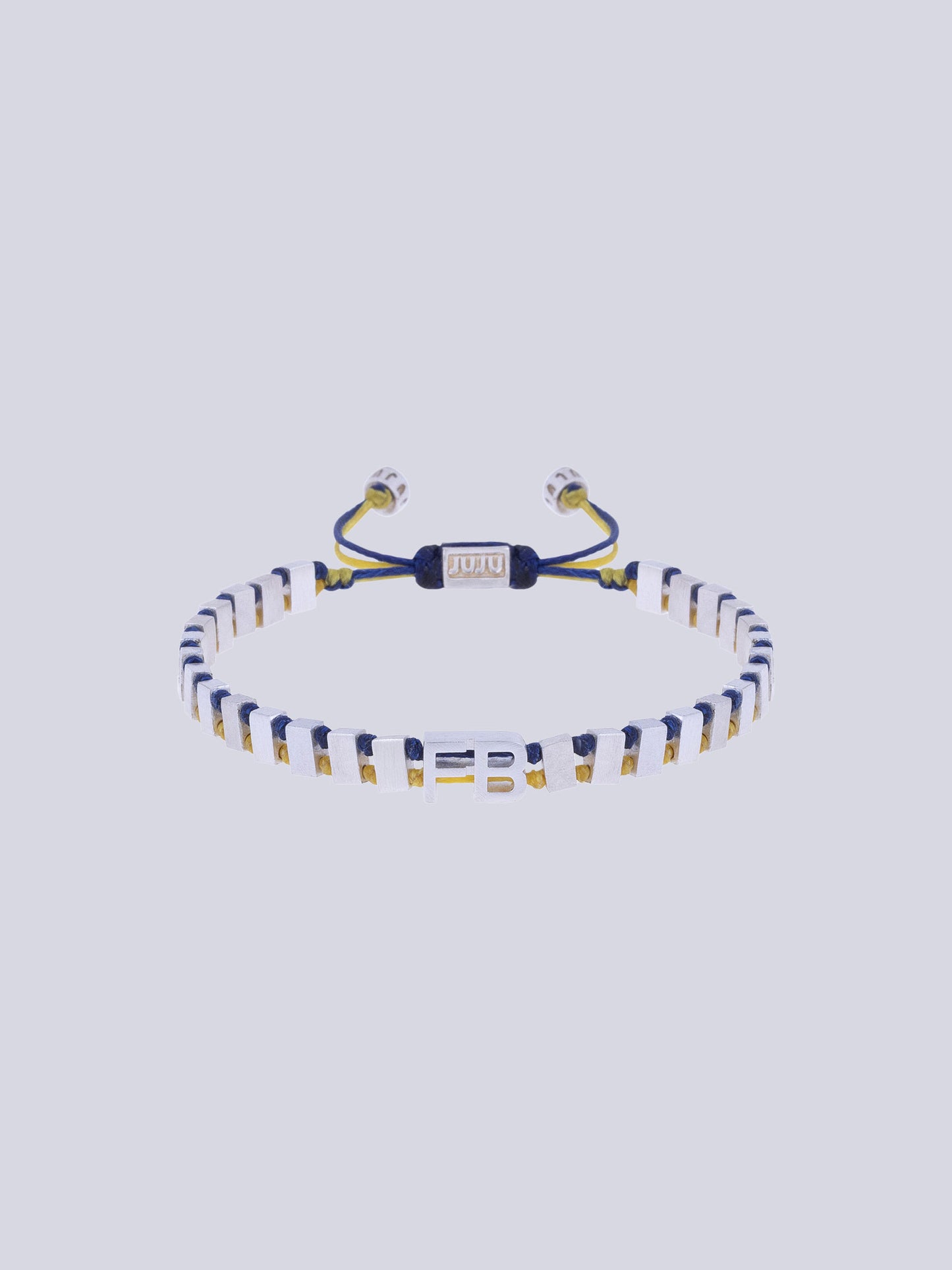 Fenerbahçe Gümüş Fb Bir Ömür Sarı Lacivert Unisex Bileklik