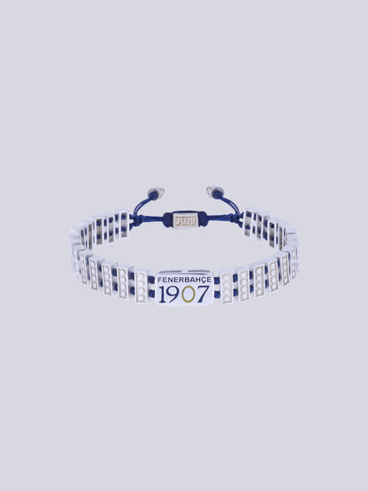 Fenerbahçe Gümüş 1907 Unisex Şans Bileklik