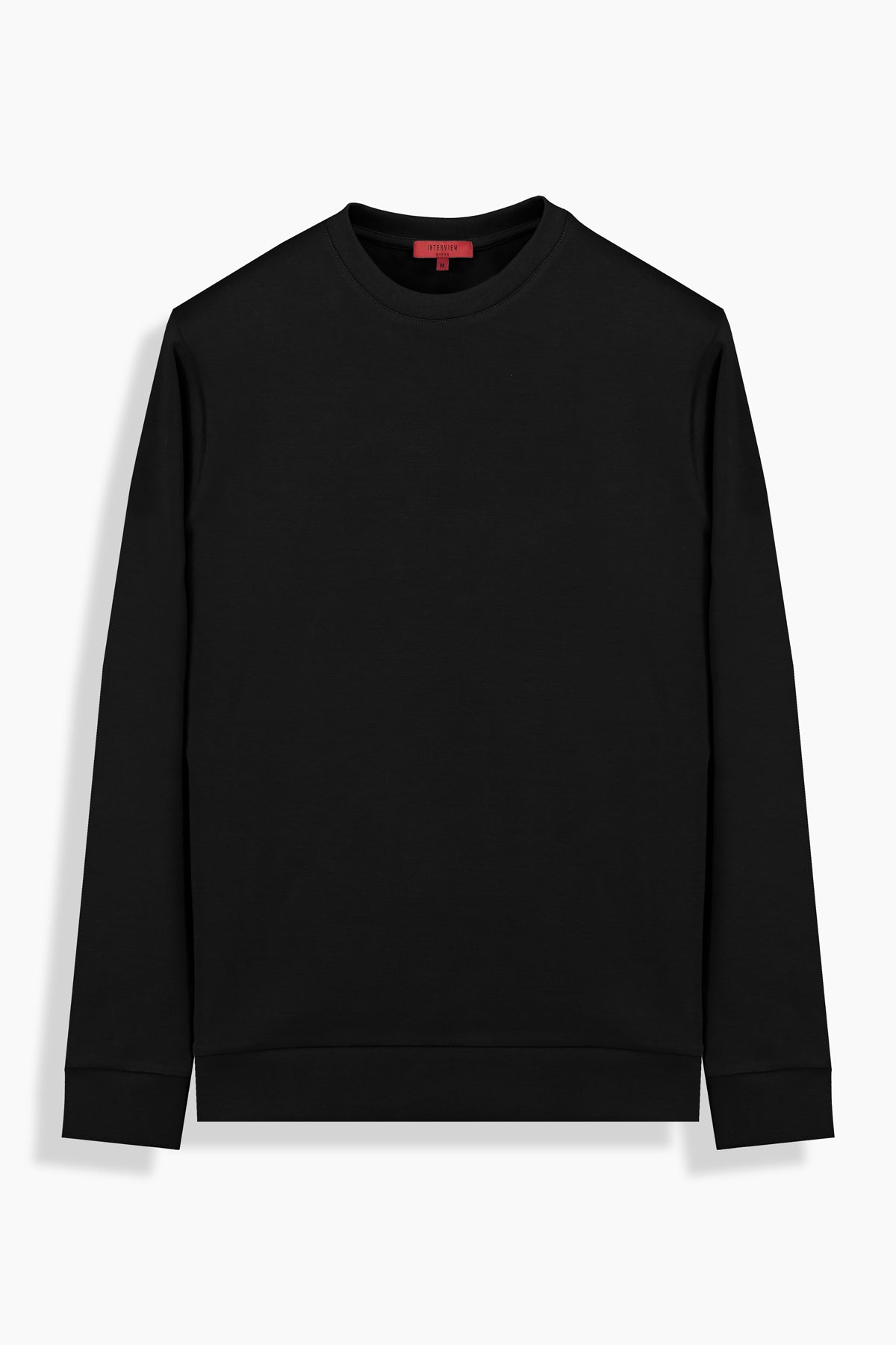 O Yaka Siyah Casual Sweatshirt