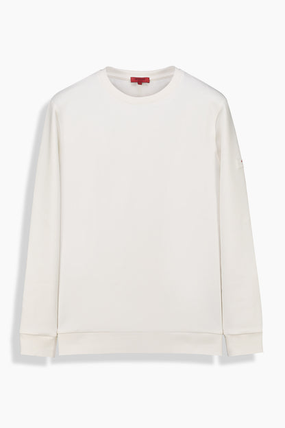 O Yaka Ekru Casual Sweatshirt