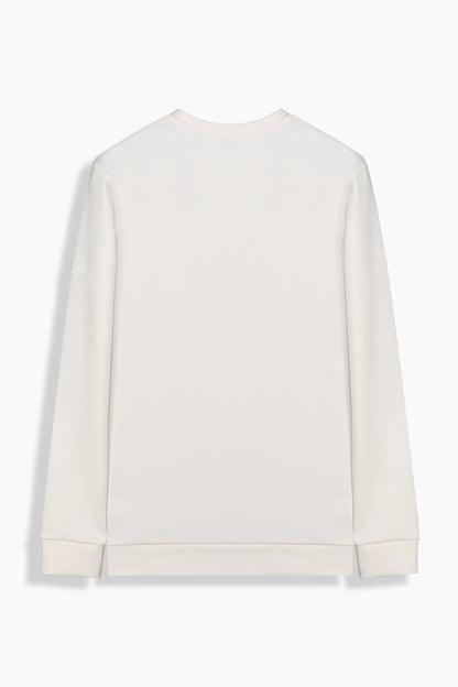 O Yaka Ekru Casual Sweatshirt