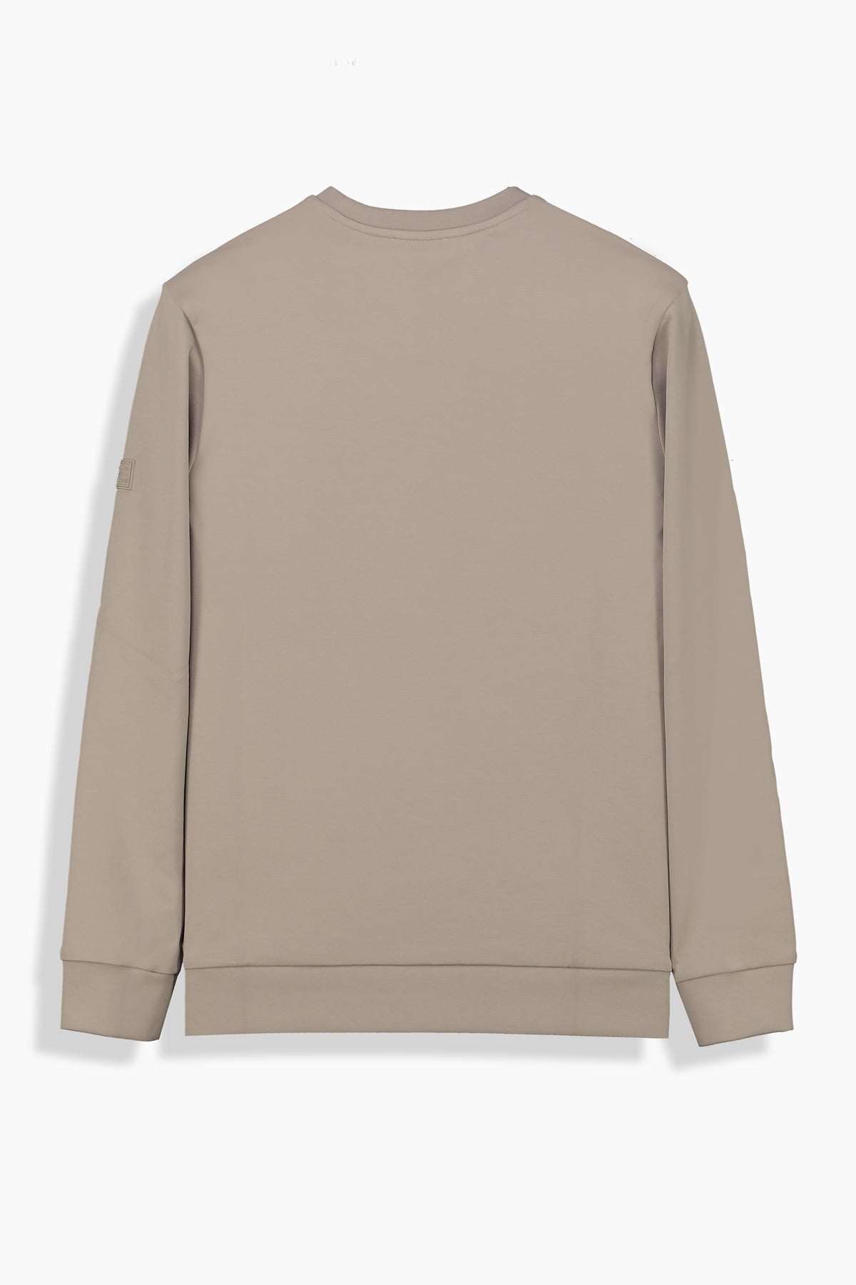 O Yaka Bej Casual Sweatshirt
