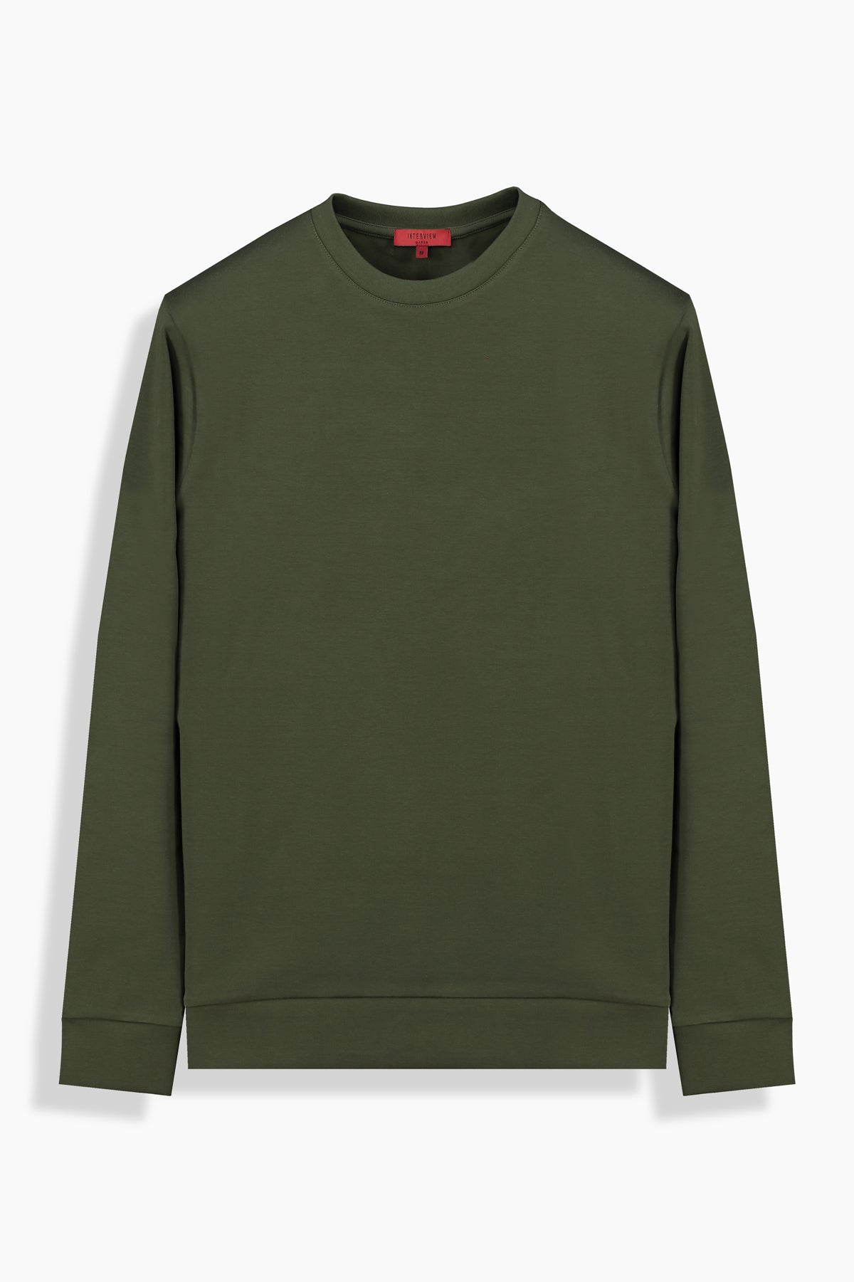 O Yaka Haki Casual Sweatshirt
