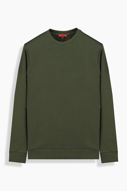 O Yaka Haki Casual Sweatshirt