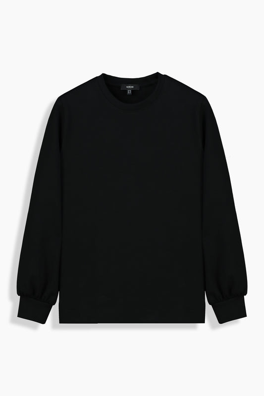 Iver Siyah Sweatshirt