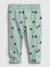 Yeşil Grafik Baskılı Legging Tayt