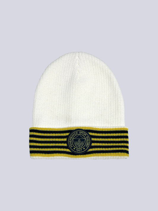 Fenerbahçe Beyaz Şerit Unisex Bere