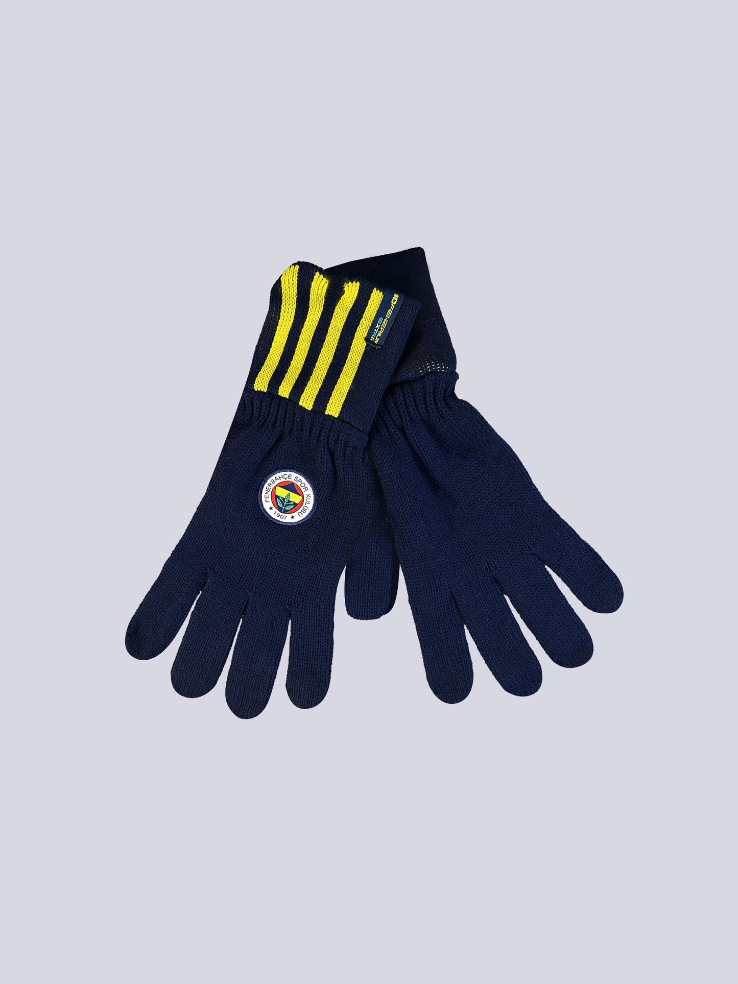 Fenerbahçe Sarı Lacivert Çubuklu Unisex Eldiven