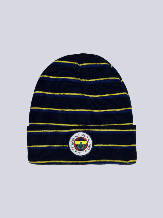 Fenerbahçe Sarı Lacivert Şerit Unisex Bere