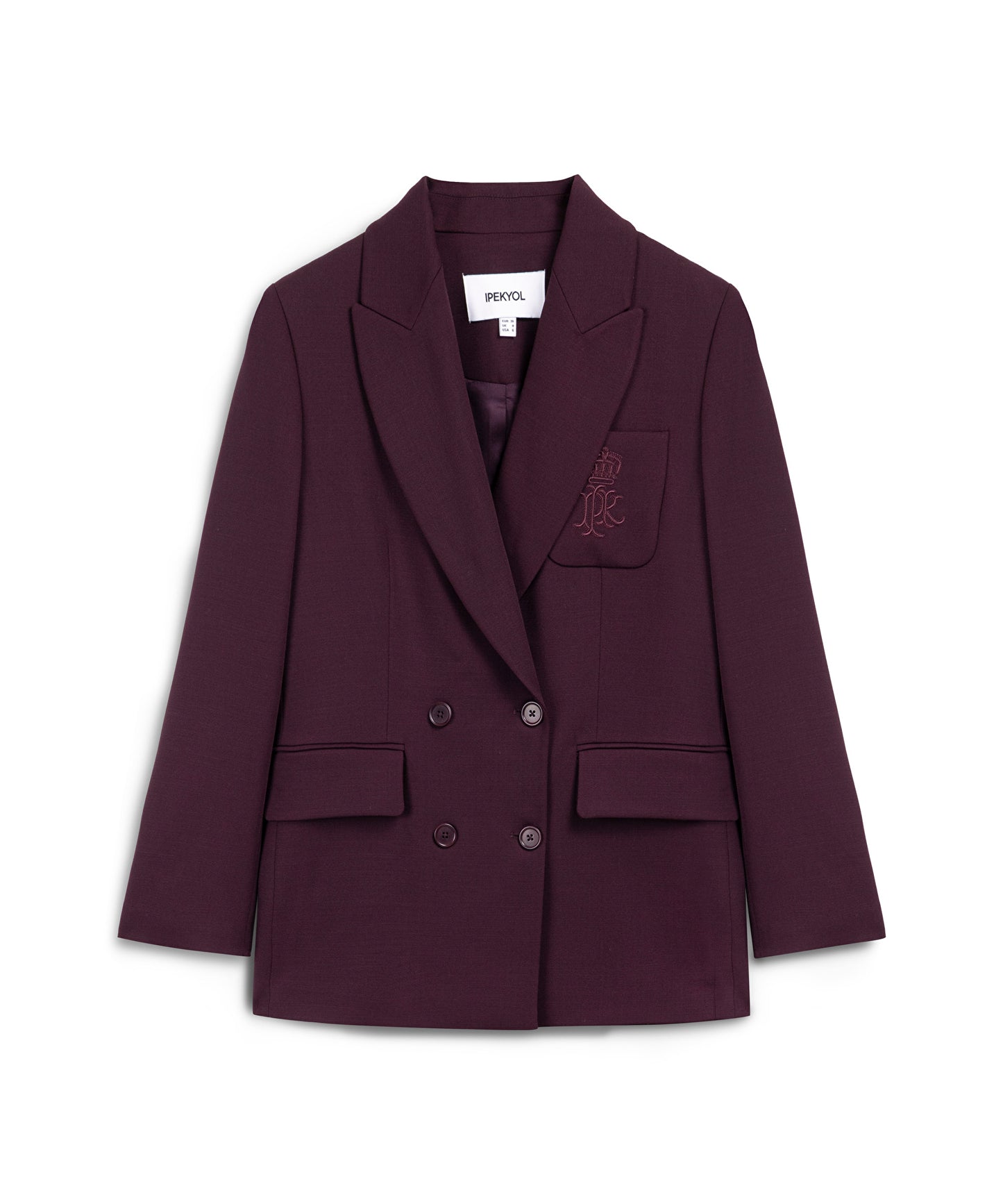 Monogram Nakış Armalı Blazer