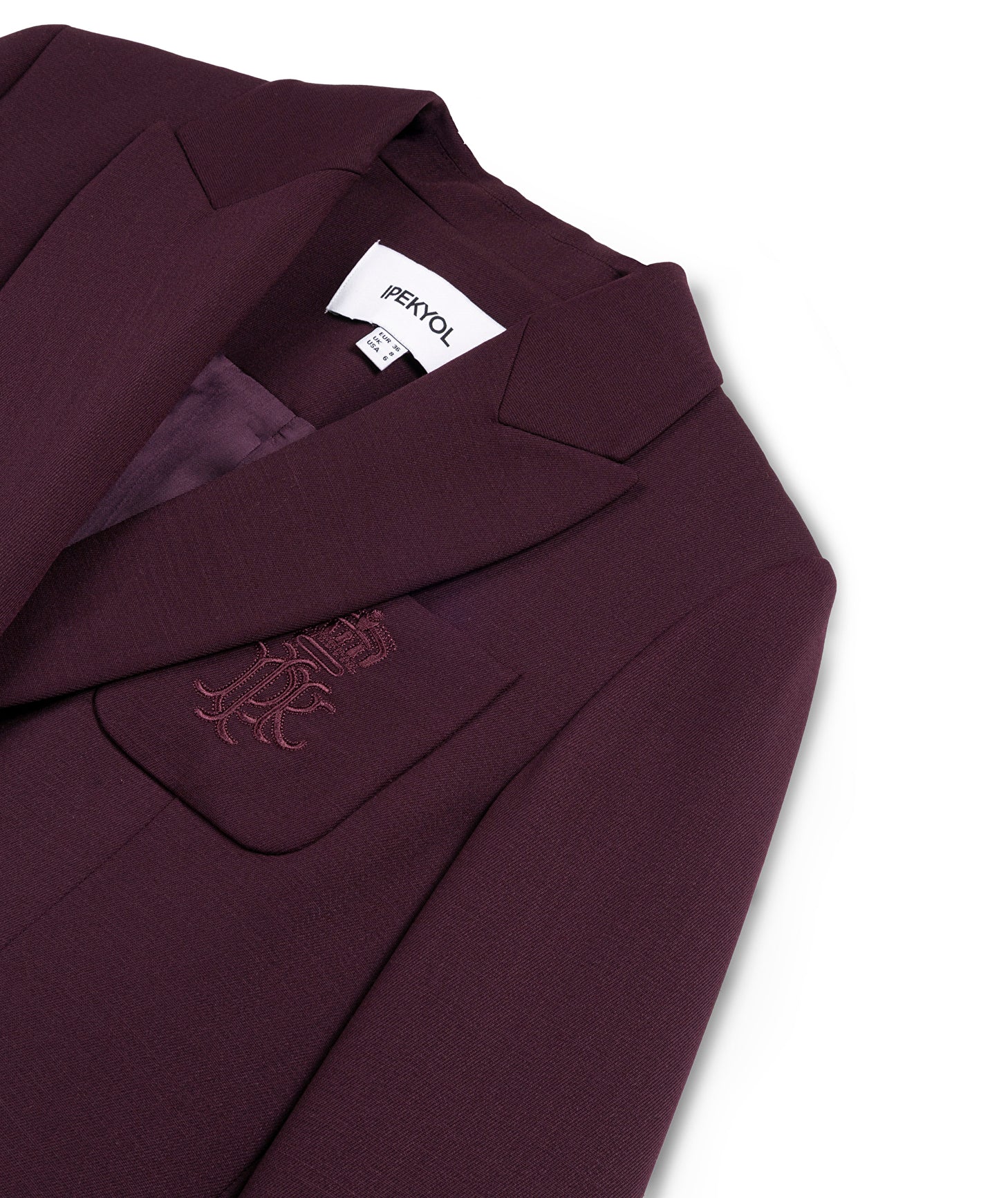 Monogram Nakış Armalı Blazer