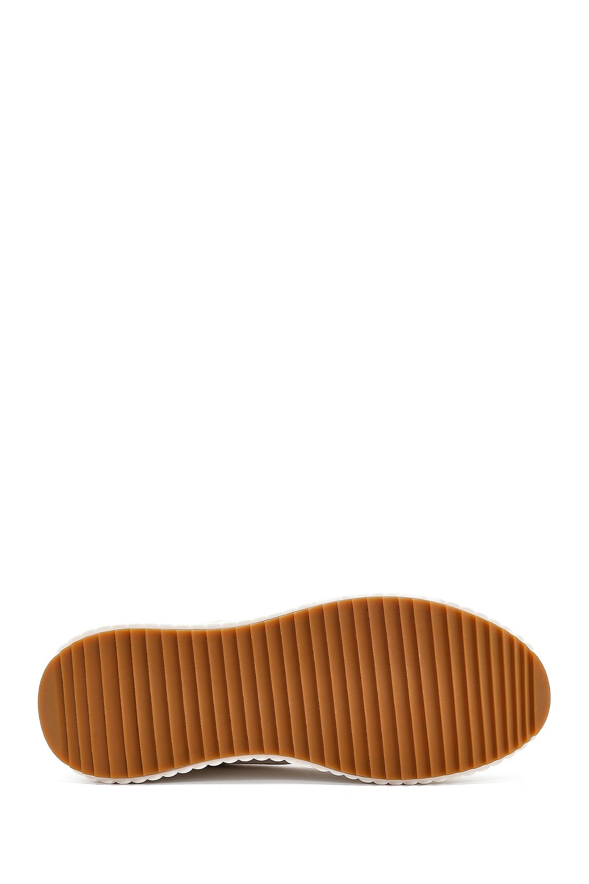 Kadın Beyaz Kalın Tabanlı Bağcıklı Sneaker
