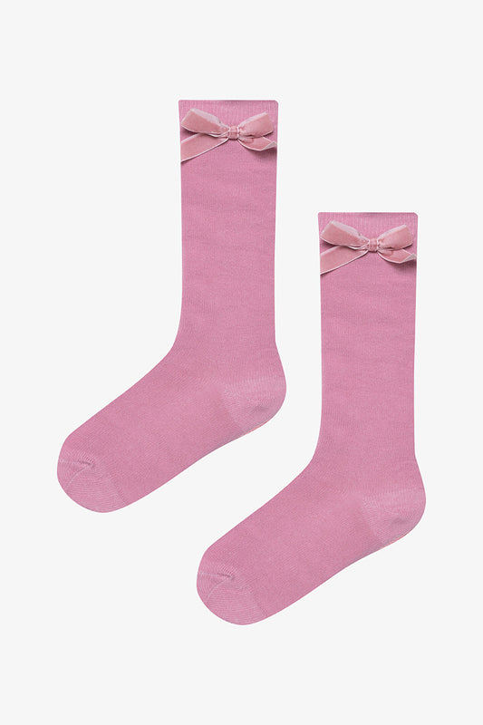 Kız Çocuk Pembe Ribbon Pantolon Çorabı