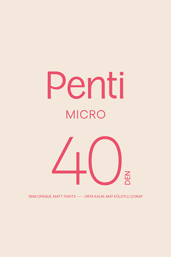 Micro 40 Kestane Külotlu Çorap-pentilicious