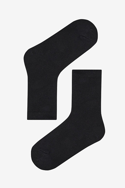 Unisex Siyah Basic 3 Lü Soket Çorap Seti